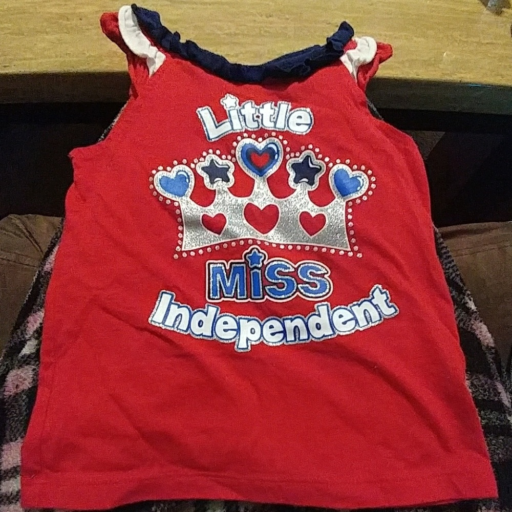 Little miss independent tank top